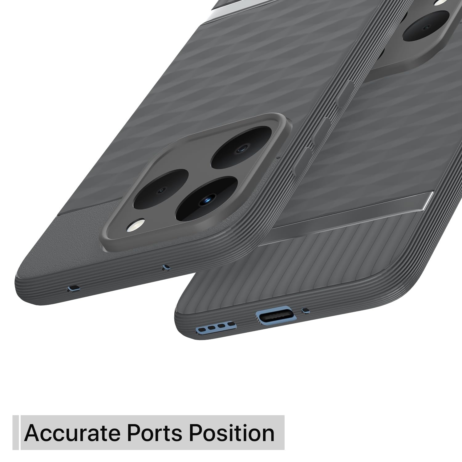 Pikkme Realme 15T/Narzo 90 5G grey back cover – photo 4