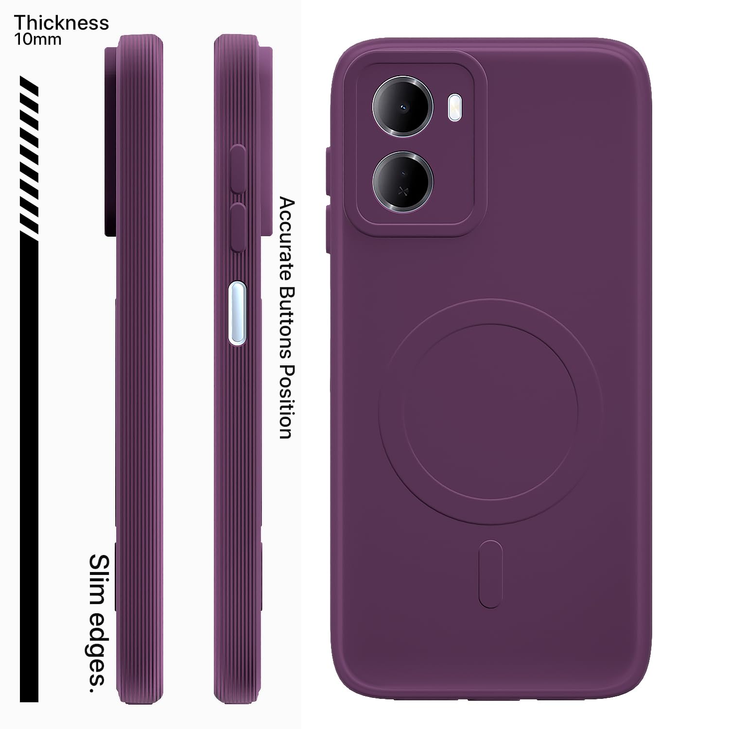 Purple MagSafe phone cover for Redmi 15A 5G – Pikkme – photo 3