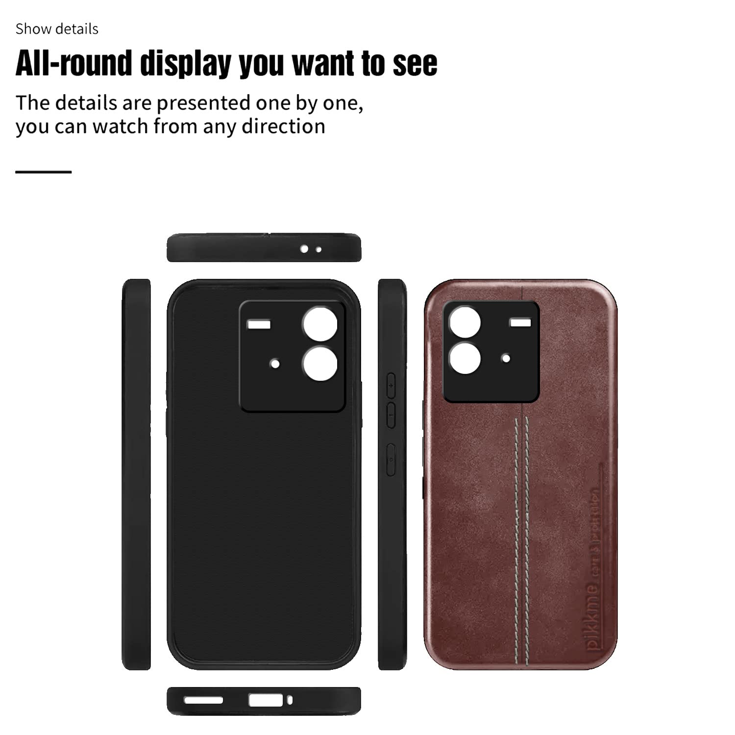 Pikkme iQOO Neo 6 5G Leather brown phone cover – photo 3