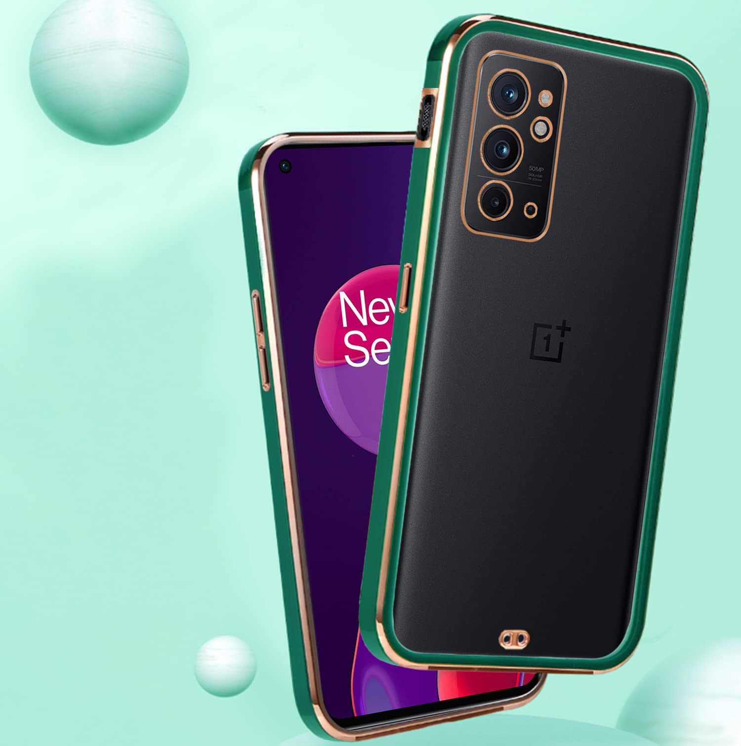Pikkme green Chrome mobile back cover for OnePlus 9RT – photo 4
