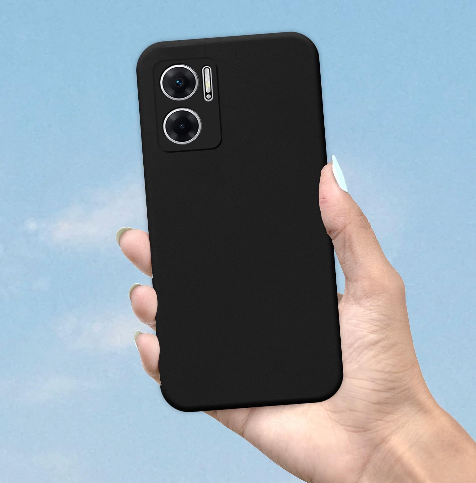 Pikkme black Liquid Silicone mobile cover for Redmi 11 Prime 5G – photo 6