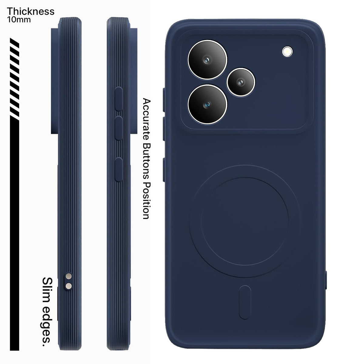 Pikkme Realme P4 Pro 5G MagSafe blue phone cover – photo 3