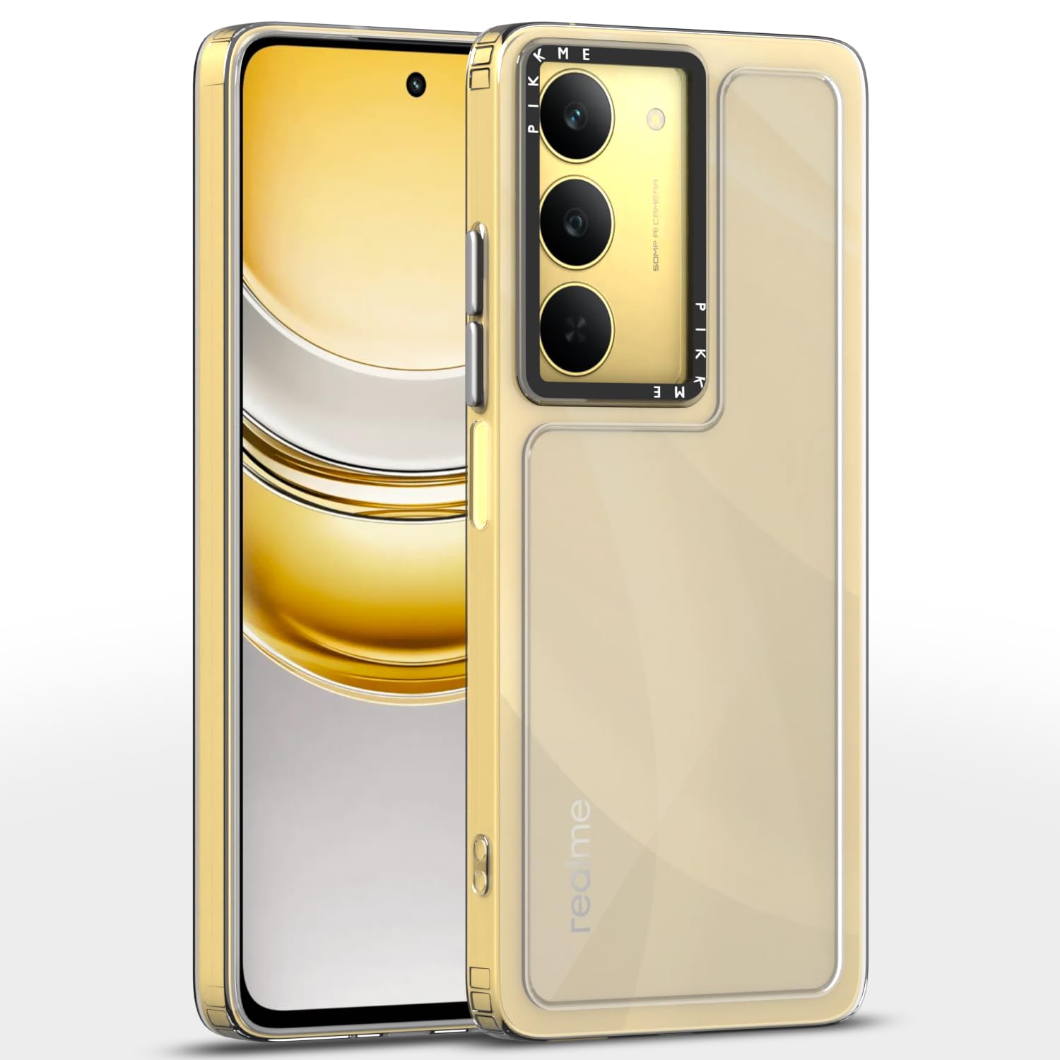 Pikkme transparent phone cover for Realme Narzo 80x/P3x/14X 5G