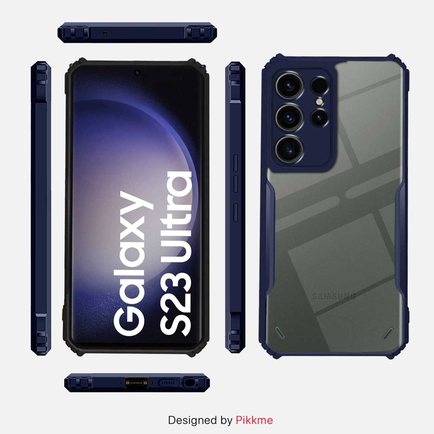 Pikkme blue Hybrid phone cover for Samsung S23 Ultra 5G – photo 3