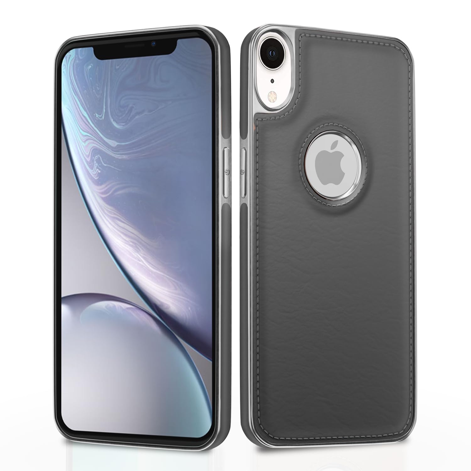 Pikkme chrome grey mobile back cover for iPhone XR