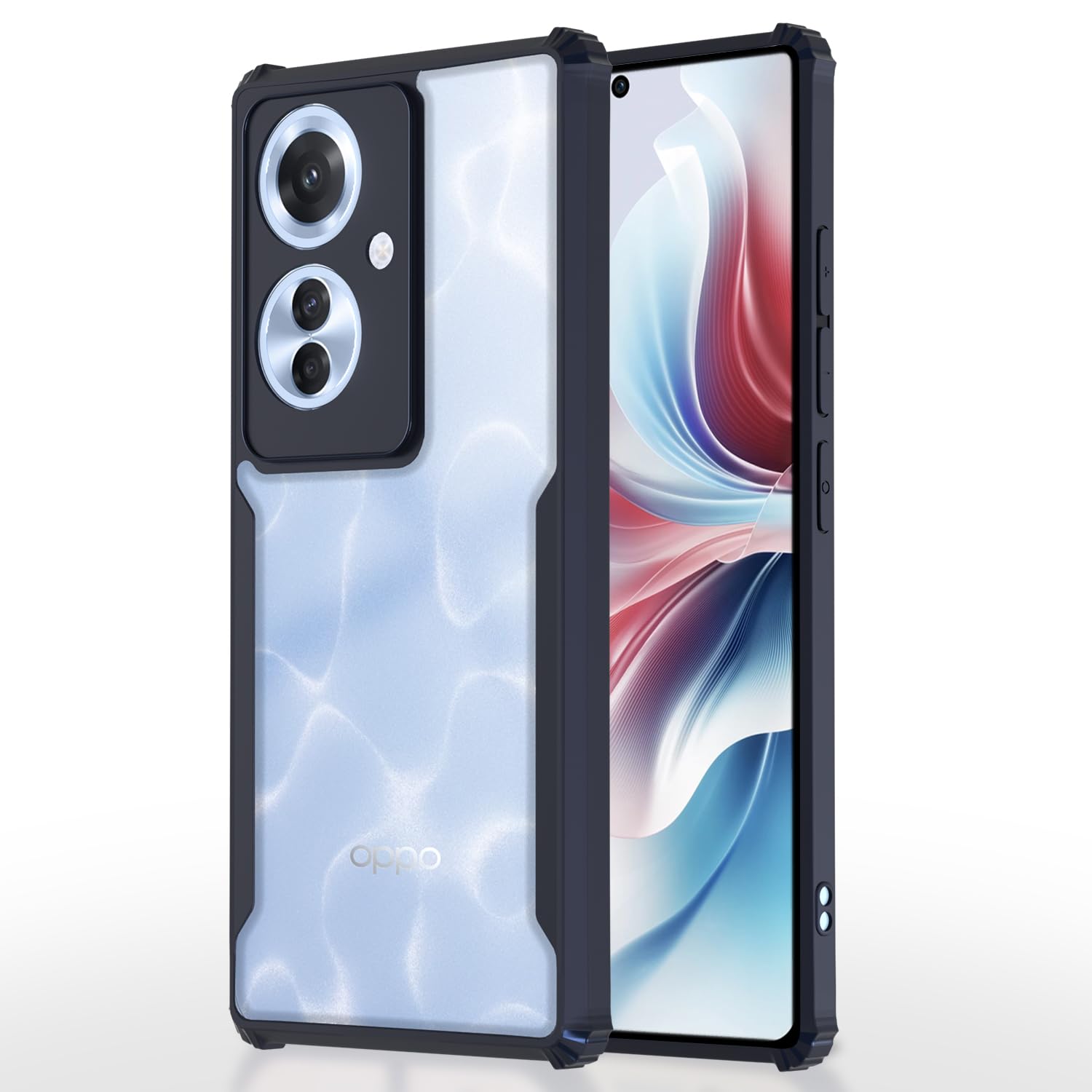 OPPO F25 Pro 5G Clear back cover in blue by Pikkme