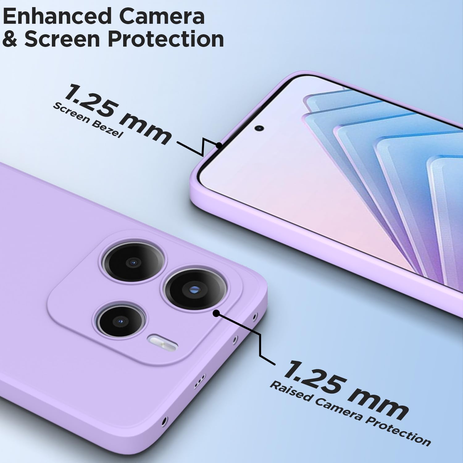 Pikkme Redmi Note 14 5G purple back cover – photo 2