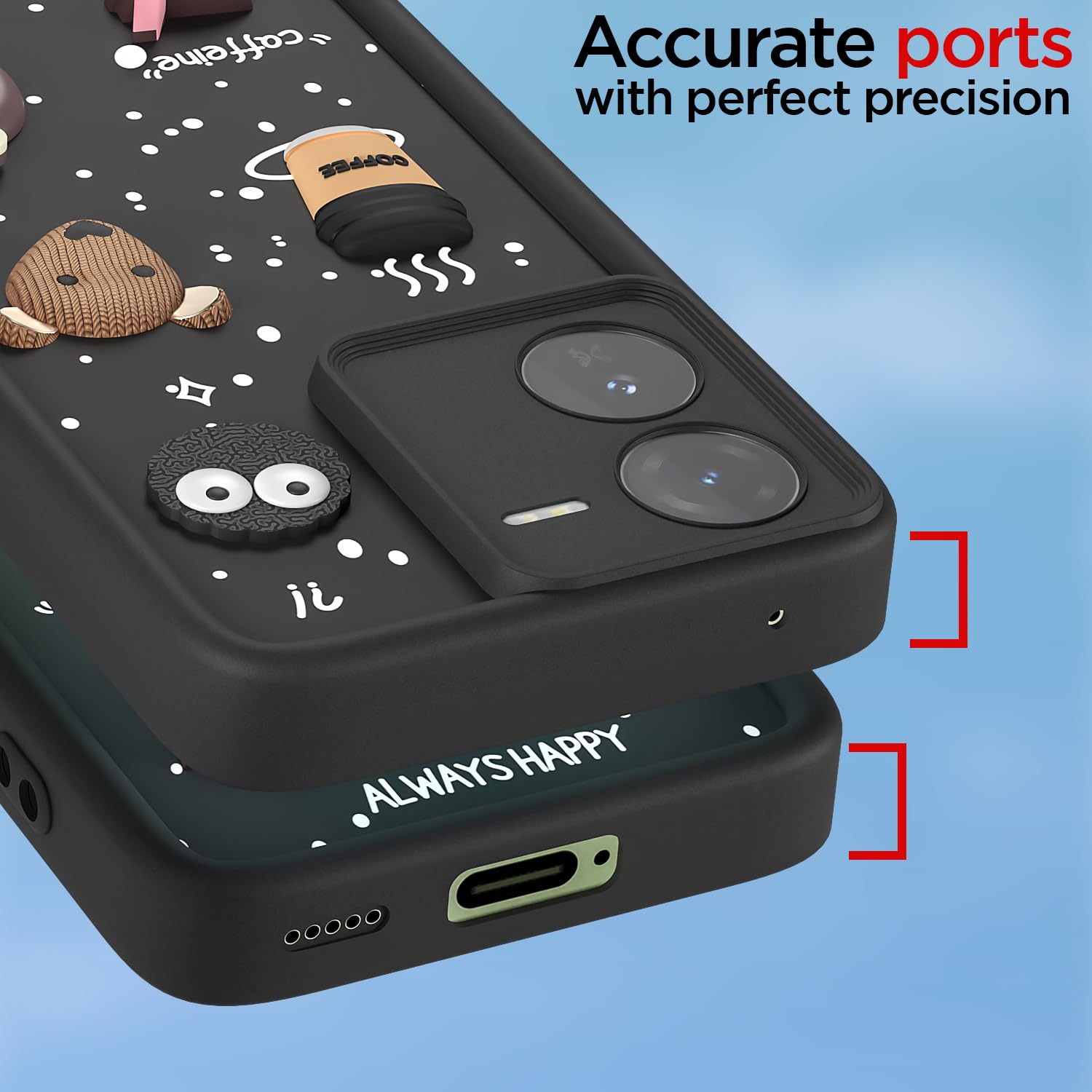 iQOO Z9 5G/3D back cover in black by Pikkme – photo 4