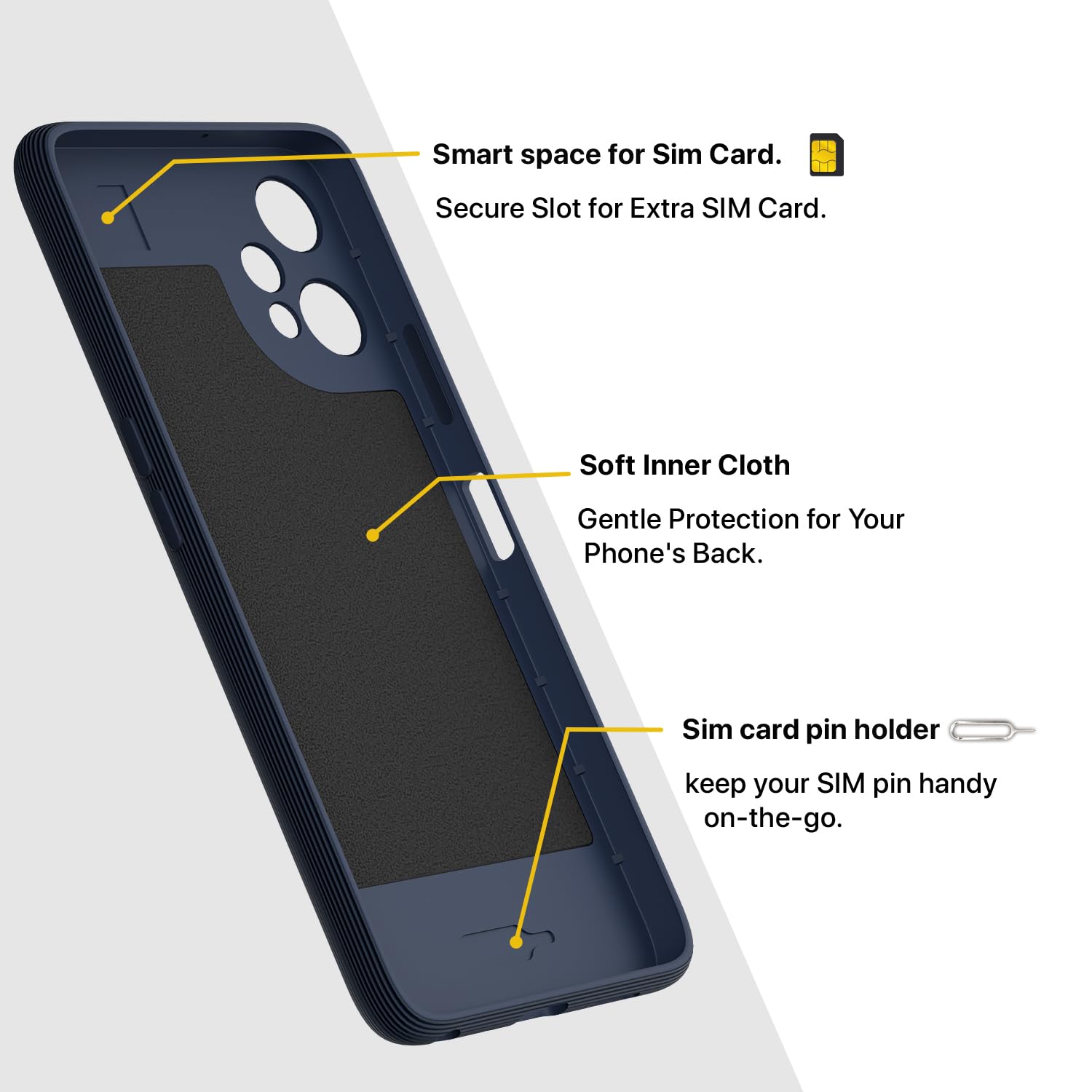 Pikkme OnePlus Nord CE 2 Lite 5G Gencase Back Cover (Blue)