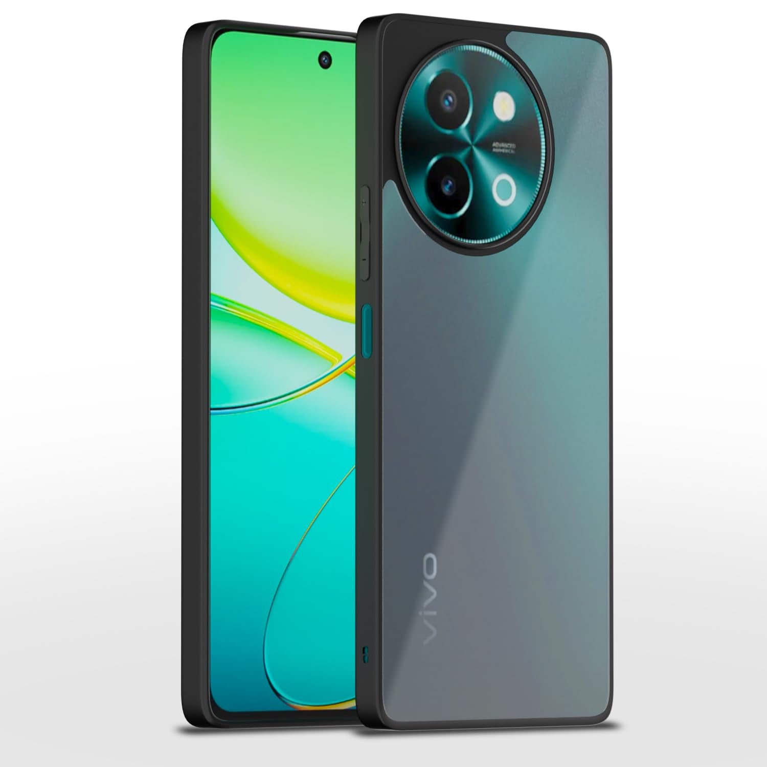 Pikkme Vivo Y38 5G Eagle 2.0 Shockproof Sleek Hybrid Armor Back Cover (Black)