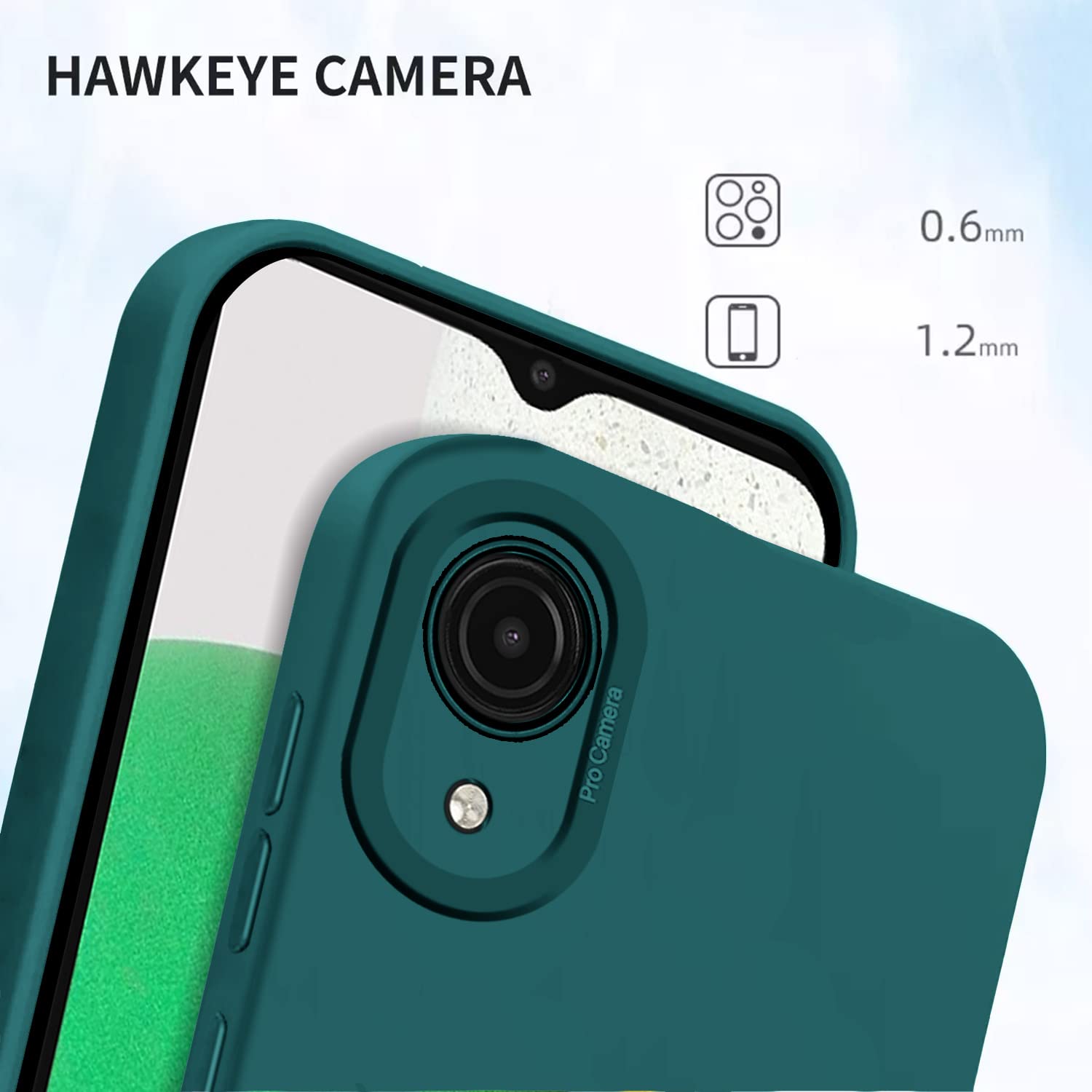 Pikkme Samsung Galaxy A03 Core Liquid Silicone Back Cover | Green
