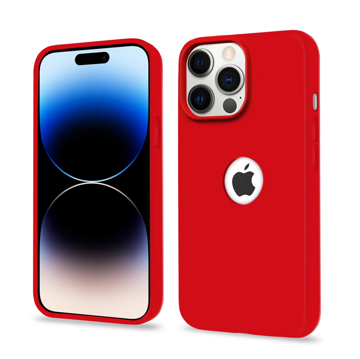 Pikkme red mobile back cover for iPhone 14 Pro