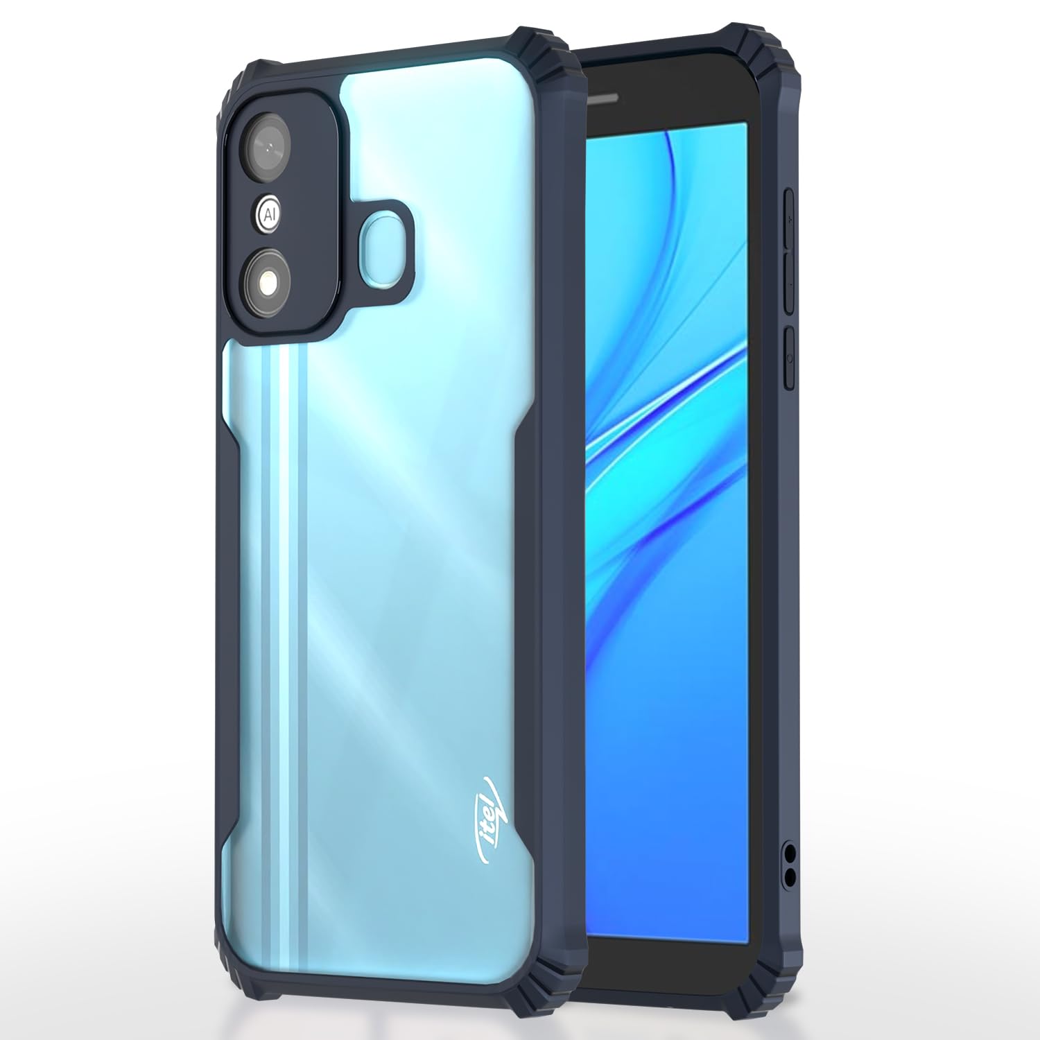 Pikkme Itel A27 Clear blue mobile back cover