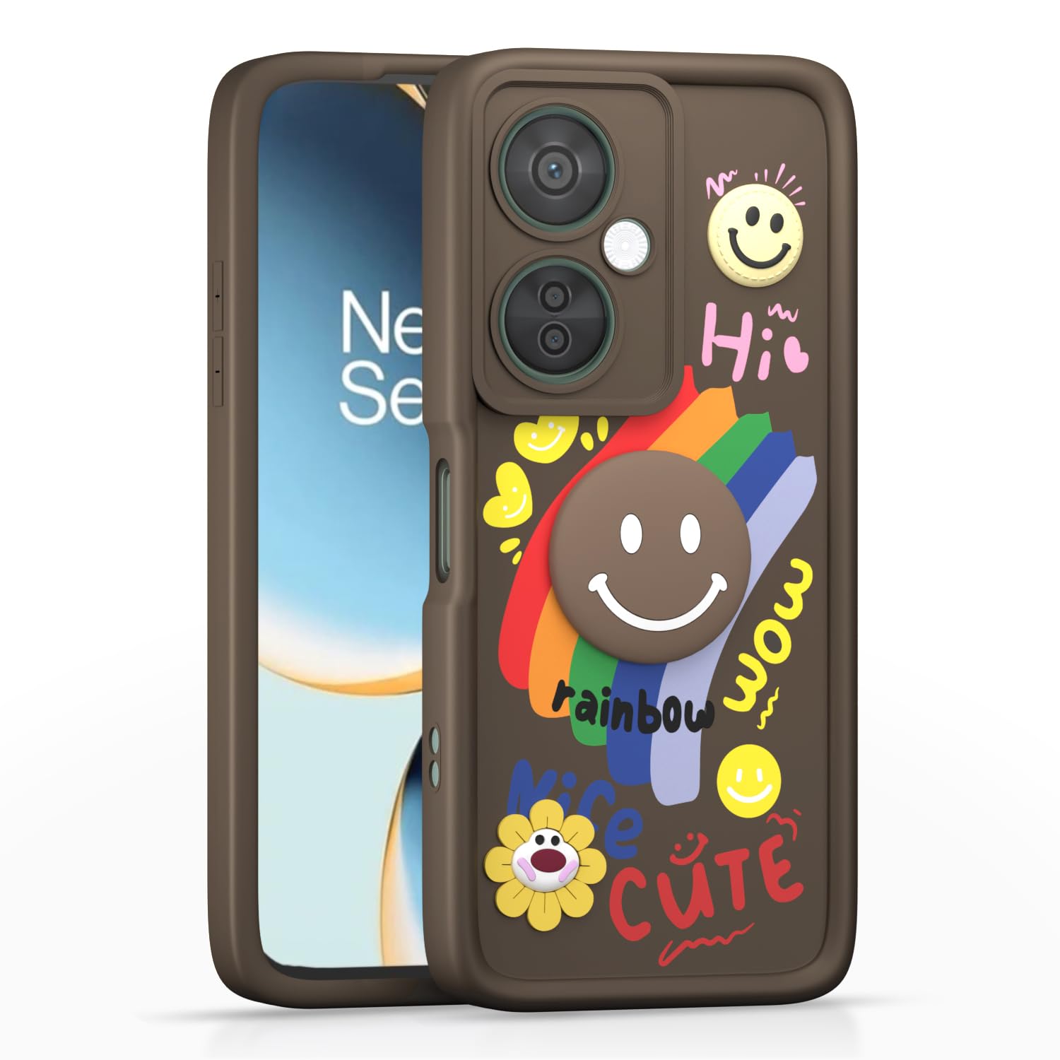 Pikkme brown back cover for OnePlus Nord CE 3 Lite/Nord N30 5G