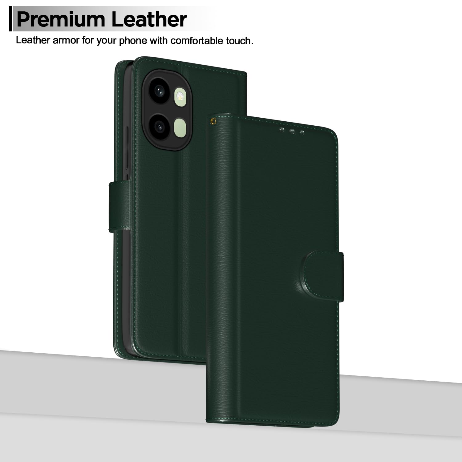Pikkme green flip case for OnePlus 15R 5G – photo 2