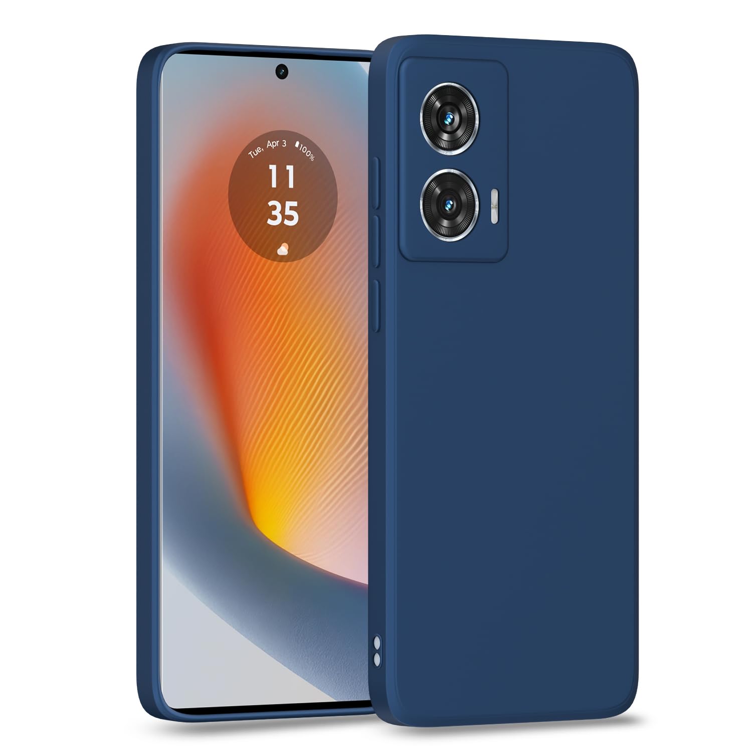 Pikkme blue mobile back cover for Moto Edge 50 Fusion/G96 5G