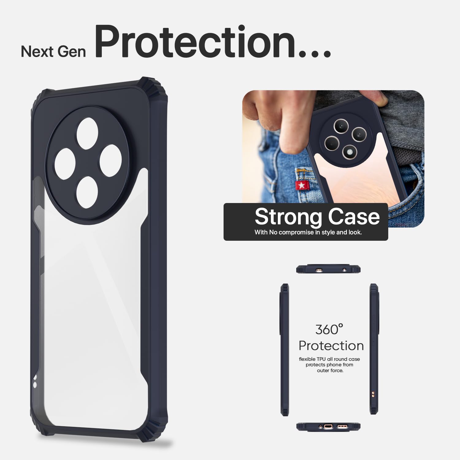Oppo Reno 12 F 5G phone cover in blue by Pikkme – photo 6
