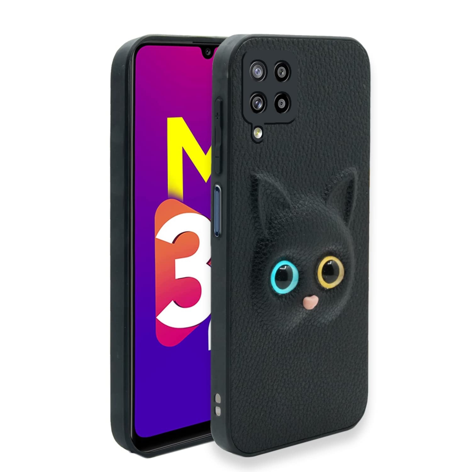 Black mobile back cover for Samsung M32 Prime/M32 4G – Pikkme