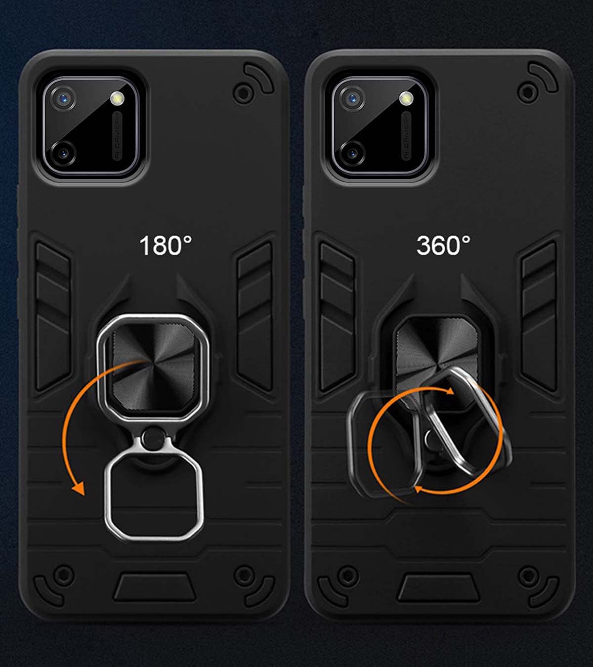 Pikkme Poco C3 D5 Tough Armor black back cover – photo 3