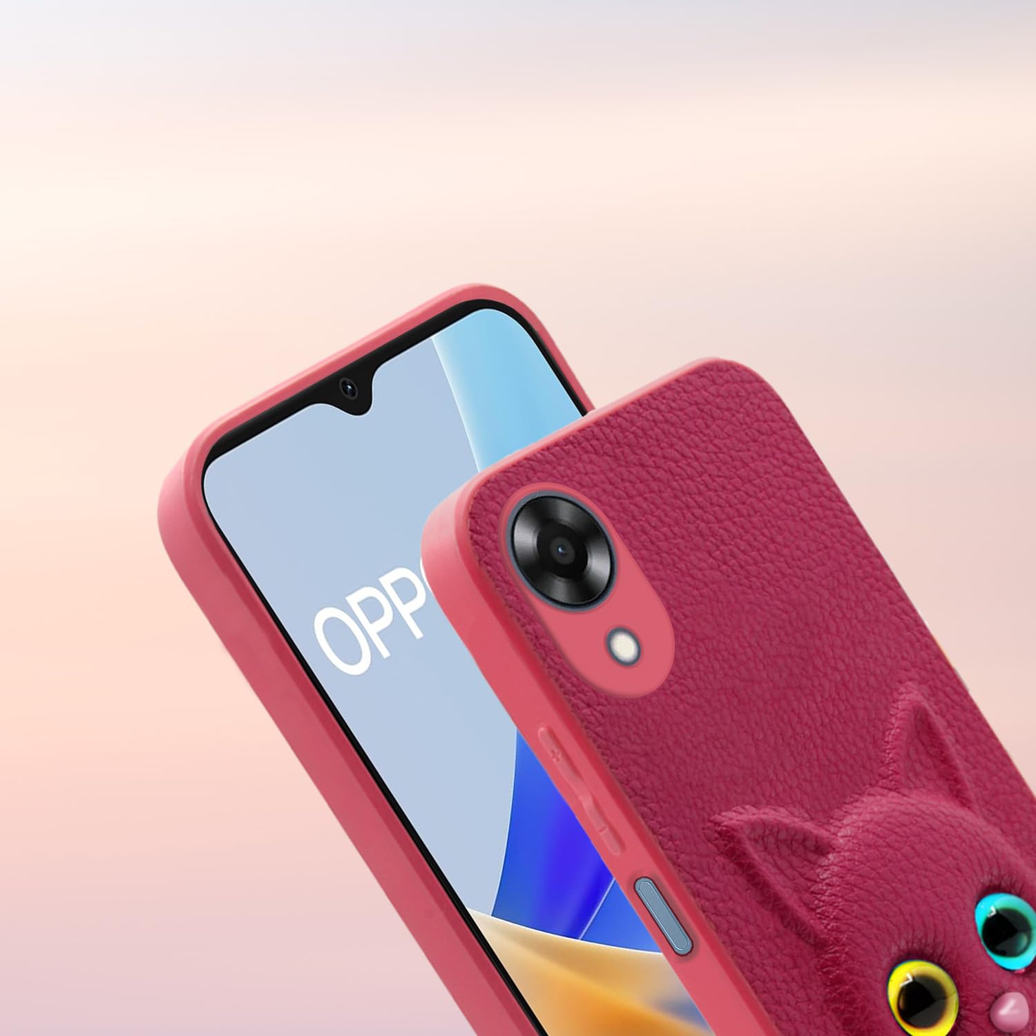 Pikkme Oppo A17K Cat pink back cover – photo 7