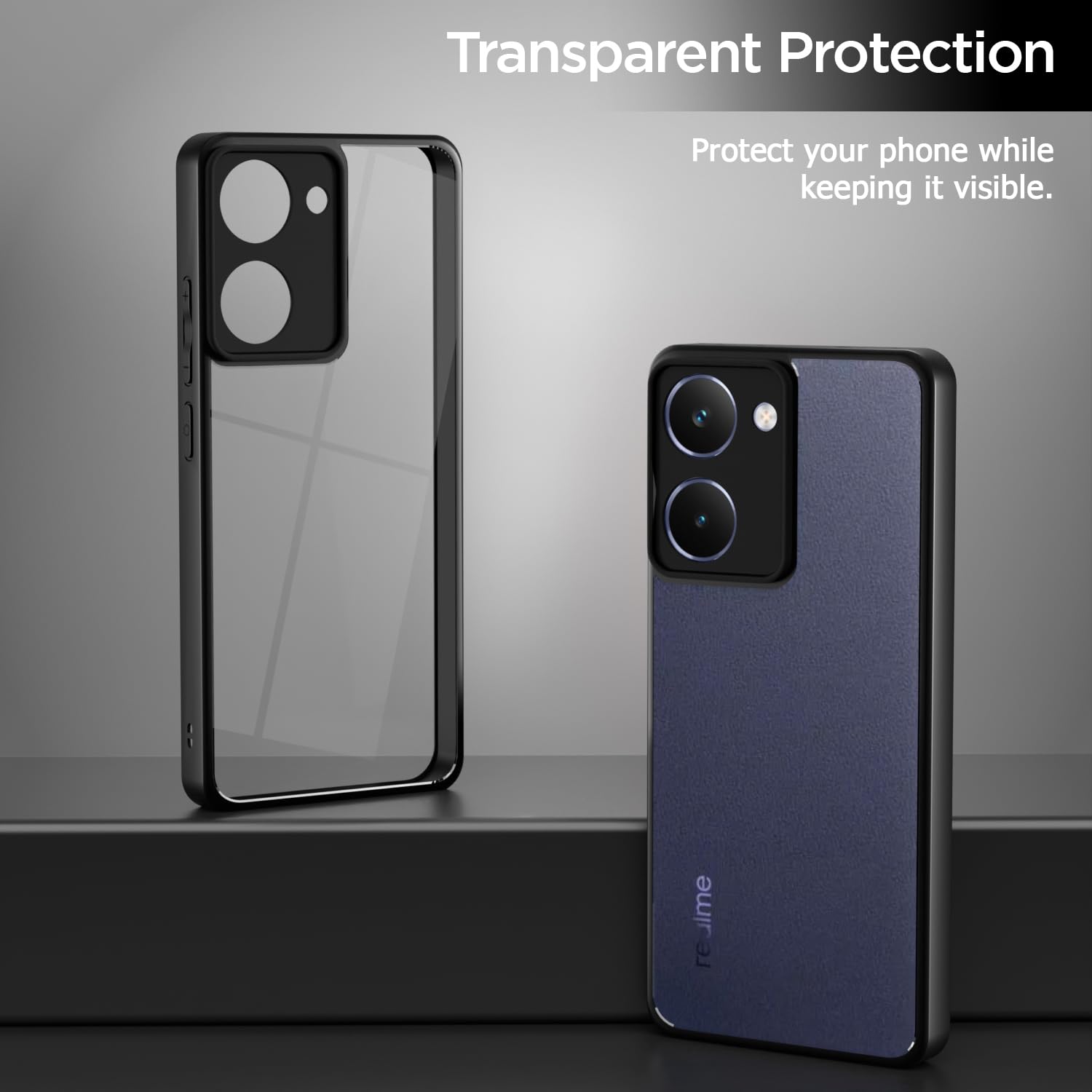 Pikkme Realme P3 Ultra 5G black back cover – photo 2