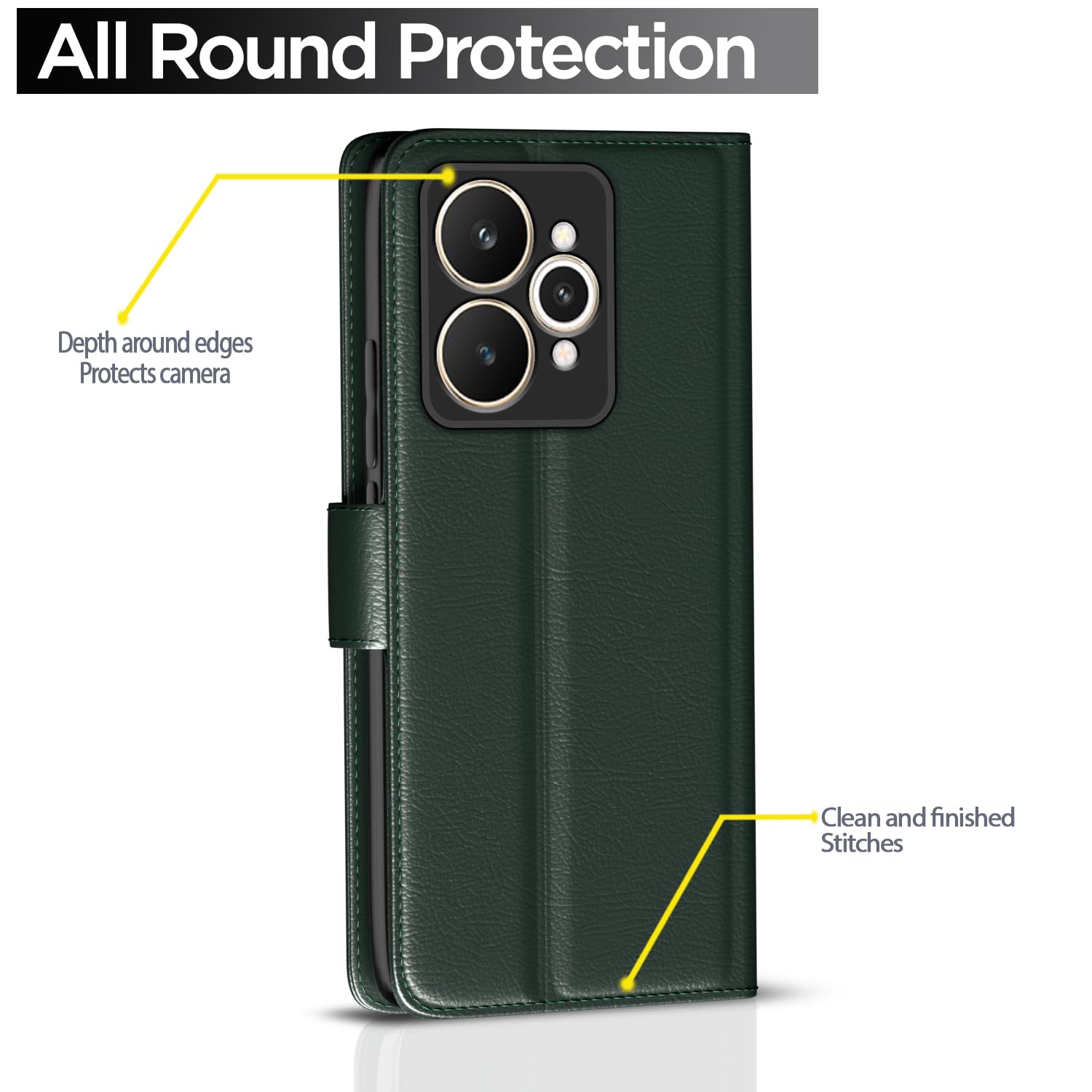 Realme 15 Pro 5G mobile flip cover in green by Pikkme – photo 4