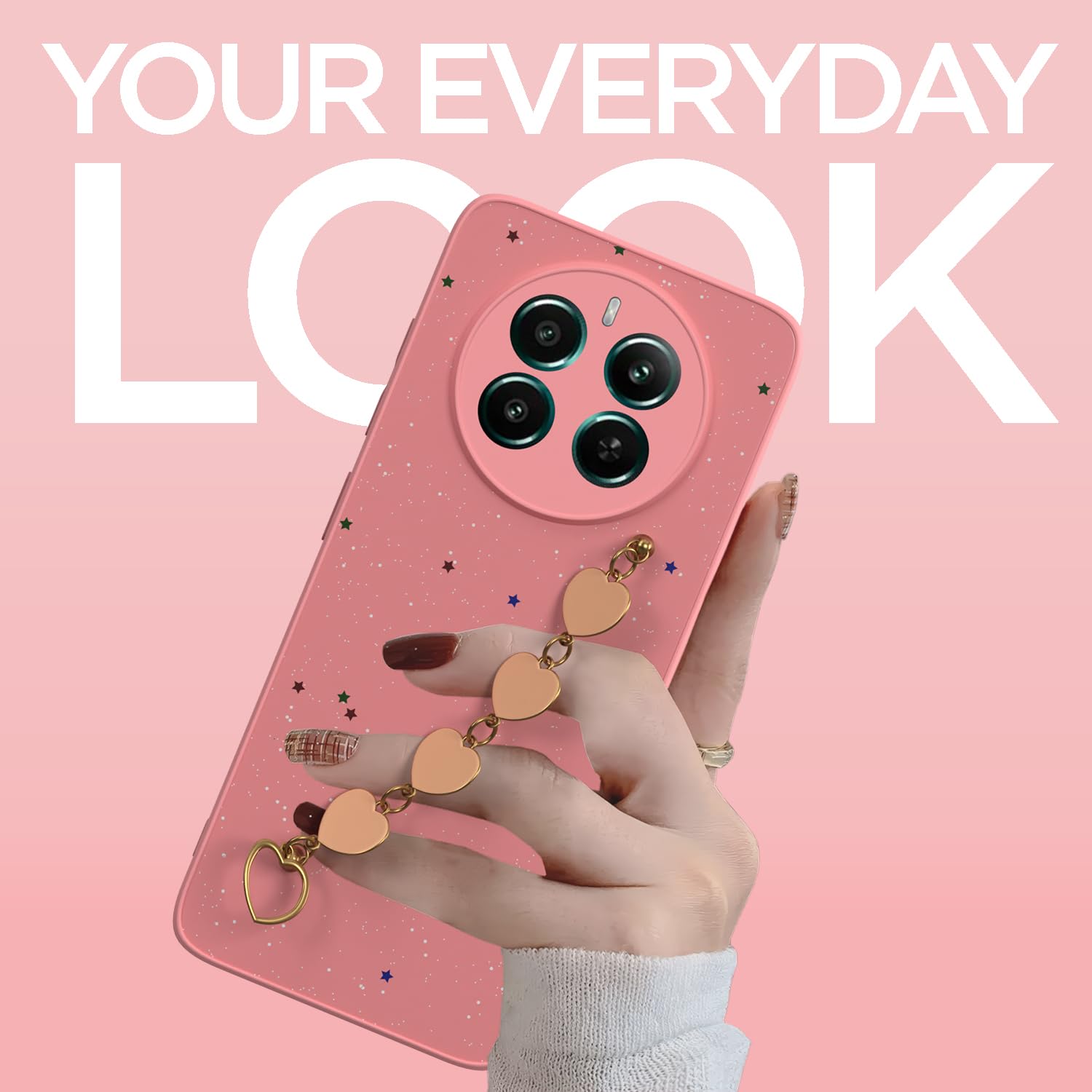 Realme 12 Plus/P1/Narzo 70/70 Pro 5G Chain mobile cover in pink by Pikkme – photo 2