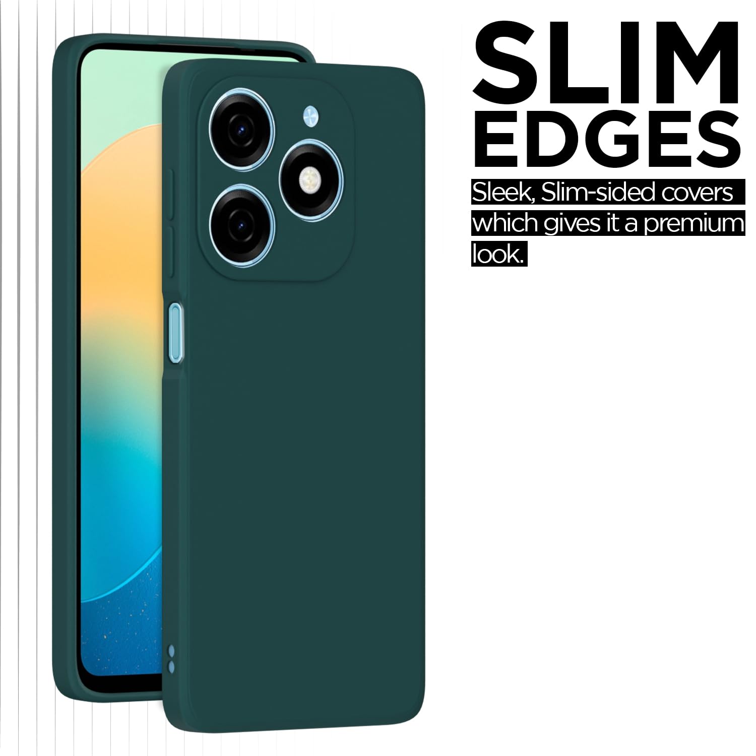 Pikkme TECNO Spark Go 2024 Liquid Silicone Back Cover (Green)