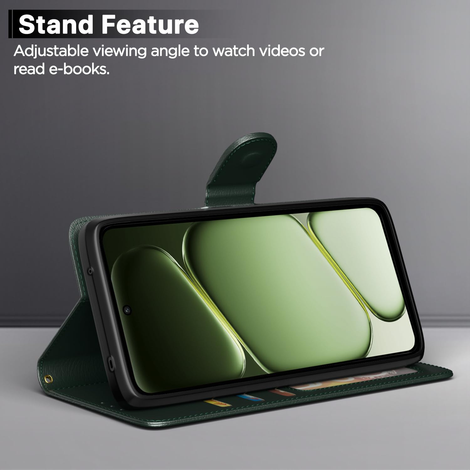 OnePlus Nord CE 6 Lite 5G Wallet flip cover in green by Pikkme – photo 3