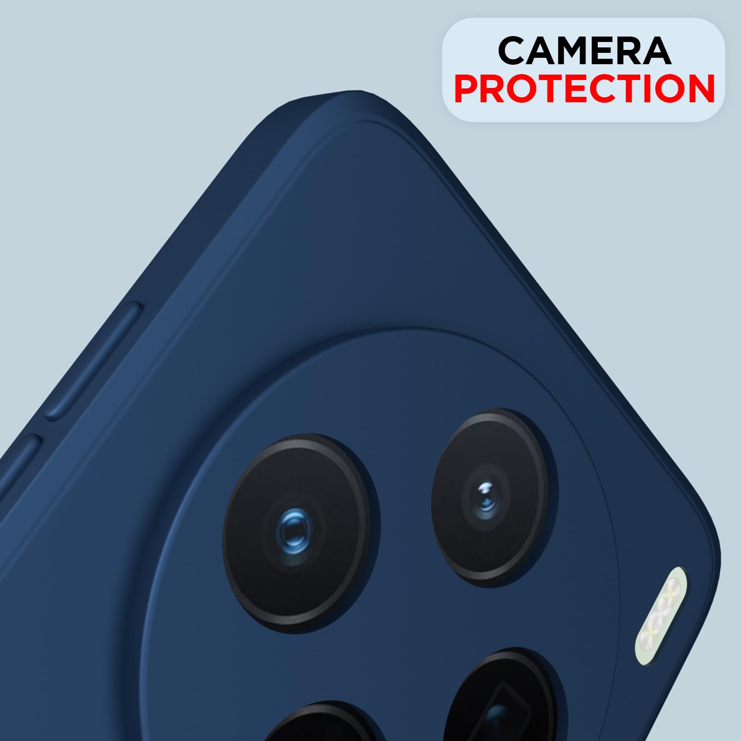 Pikkme Vivo X200 5G Liquid Silicone Back Cover (Blue)