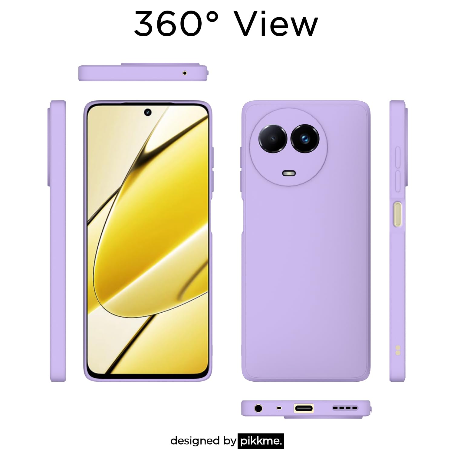 Pikkme Realme 11/11x/Narzo 60x 5G purple phone cover – photo 2