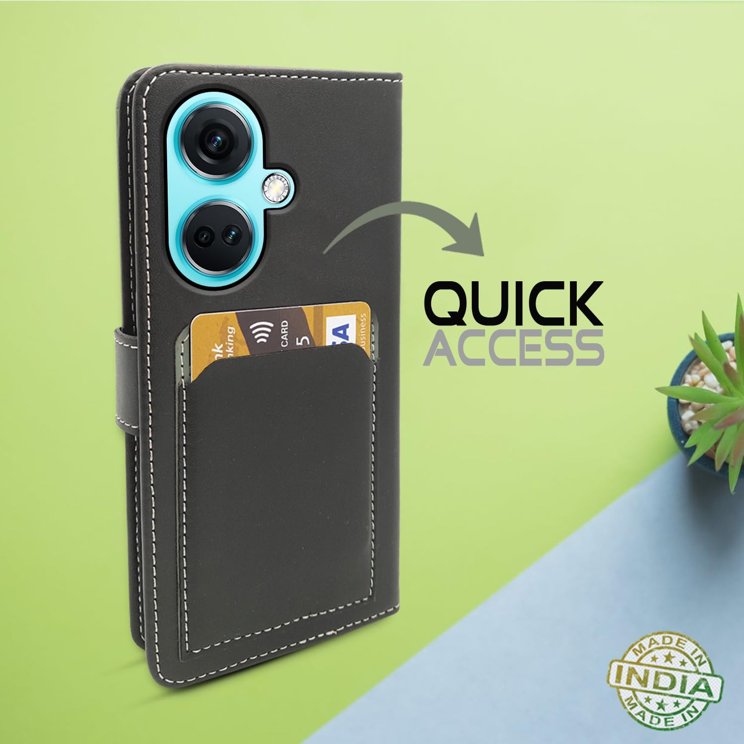 Pikkme OnePlus Nord CE 3 5G Magnetic grey flip case – photo 5
