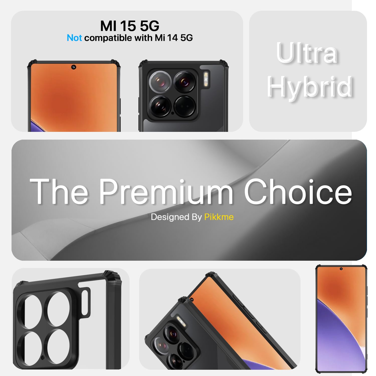 Pikkme black phone cover for Xiaomi 15 5G – photo 2