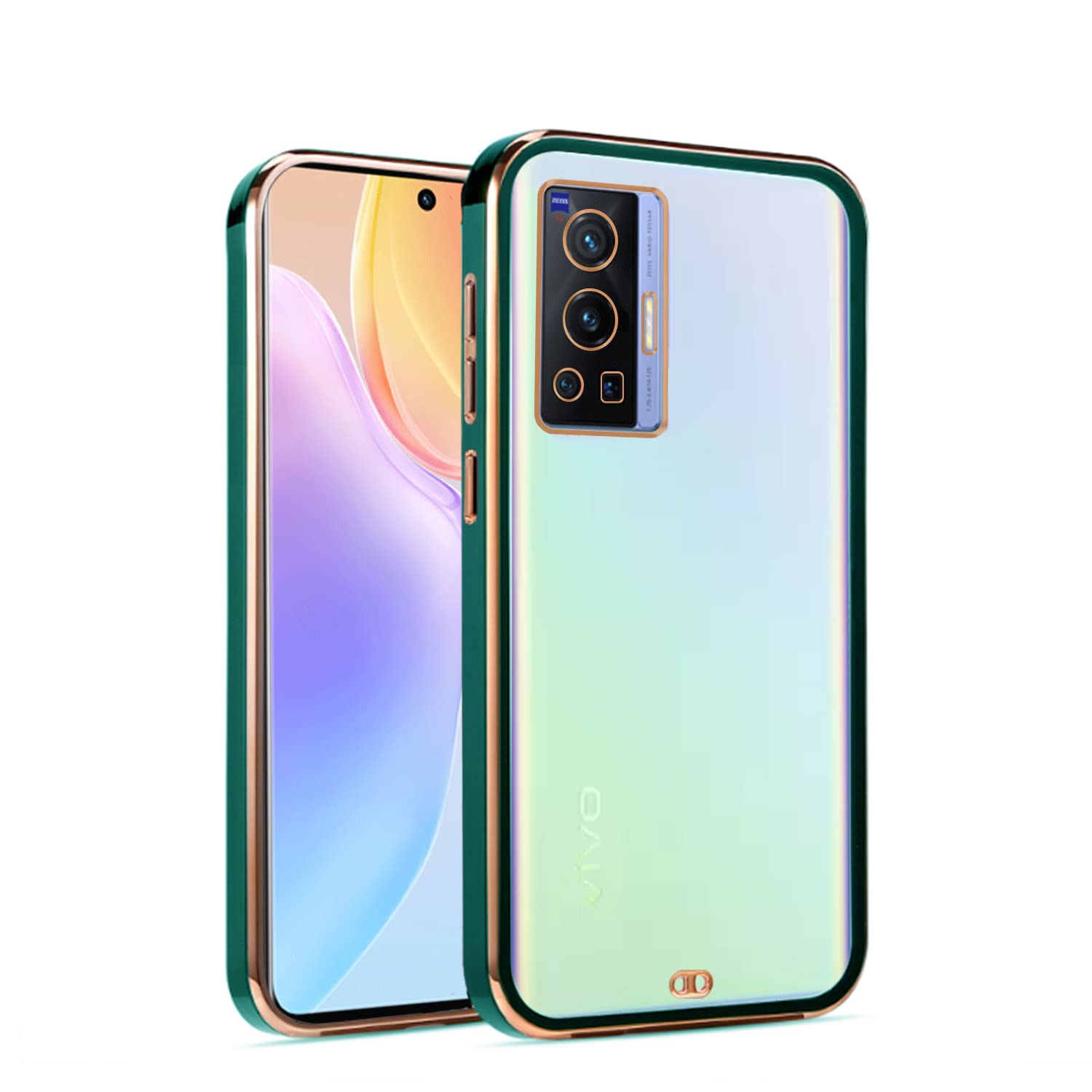Pikkme green Chrome back cover for Vivo X70 Pro
