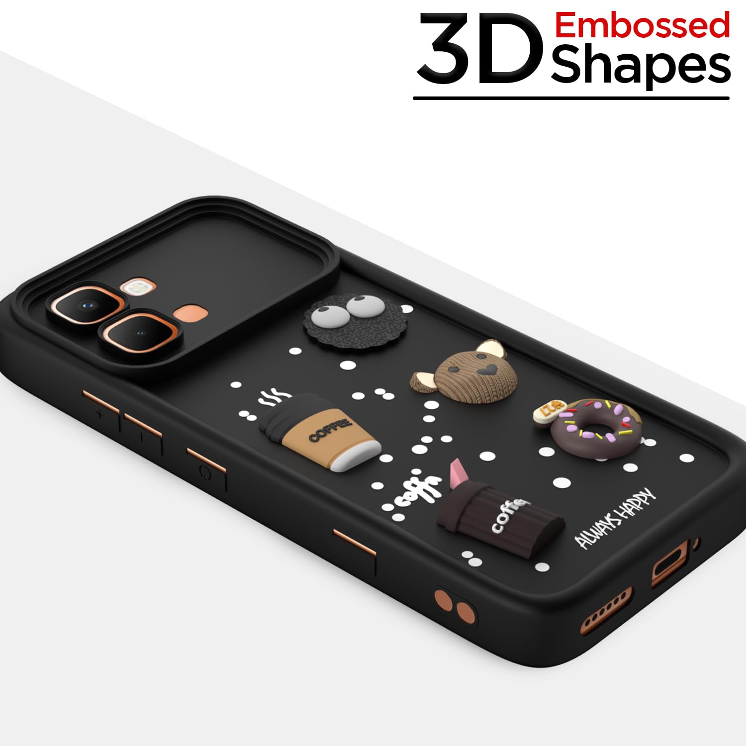 Black phone cover for Infinix Note Edge 5G/3D – Pikkme – photo 3