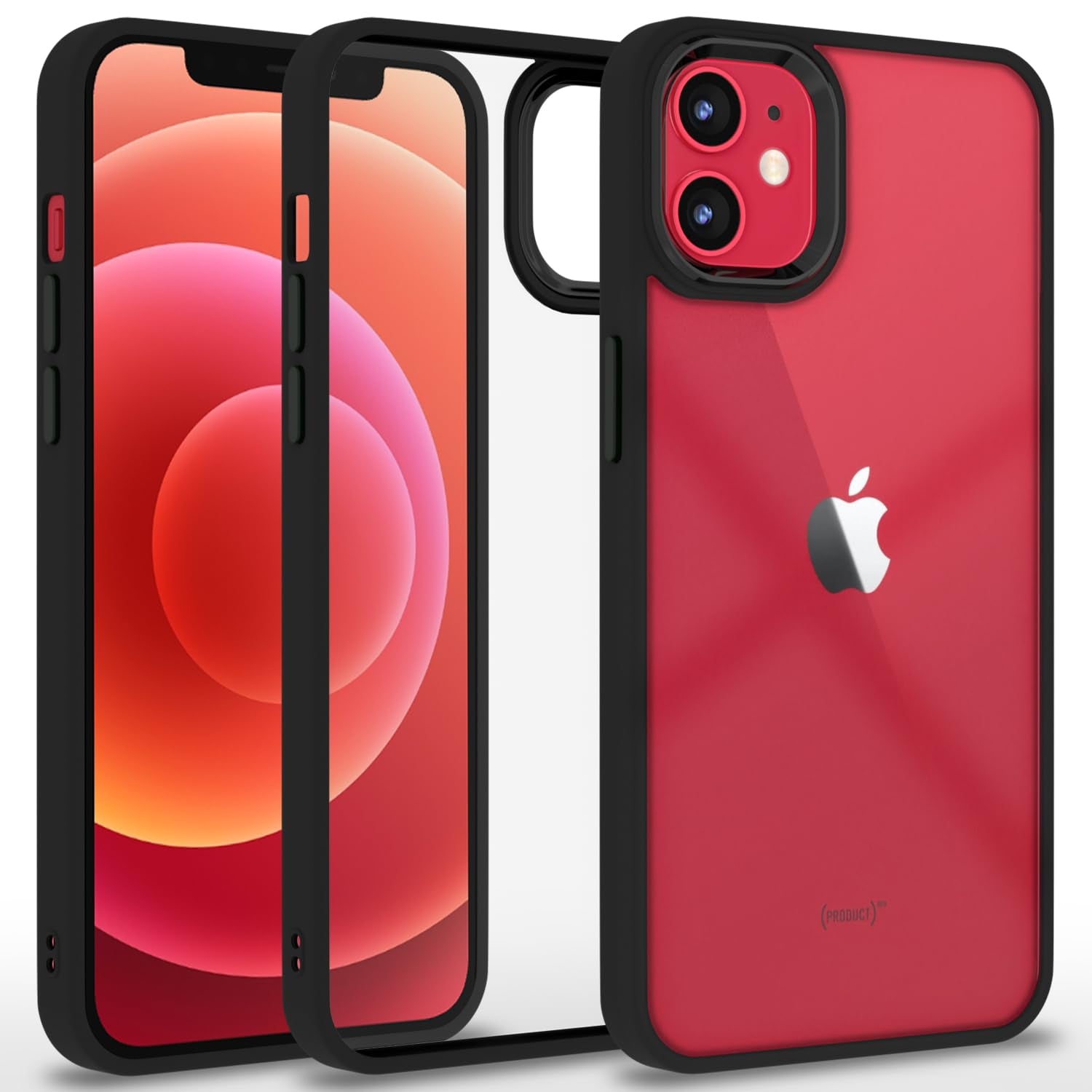iPhone 12 Mini Chrome phone cover in black by Pikkme