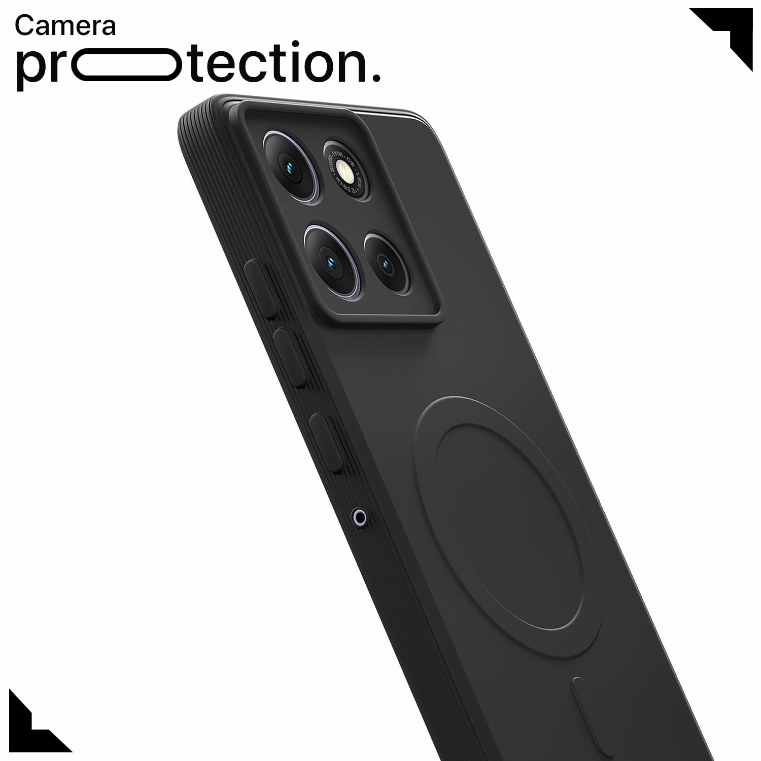 Pikkme Moto G86 Power 5G MagSafe black mobile back cover – photo 5