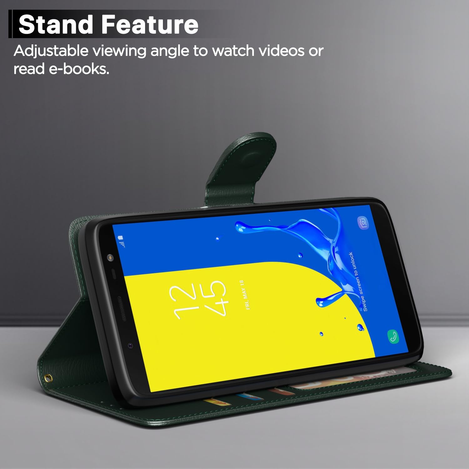Pikkme Samsung J6 2018 Wallet green flip cover – photo 3