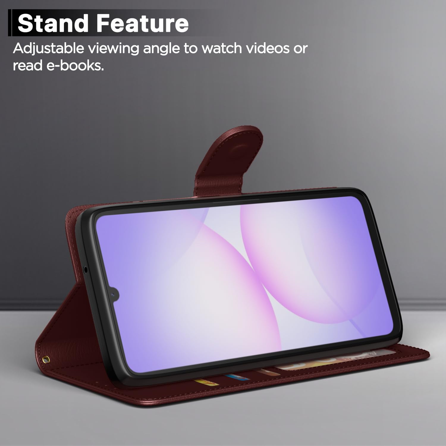 Pikkme Samsung F70e 5G/M07/M17e/F07/A07/A07 5G brown mobile flip cover – photo 3