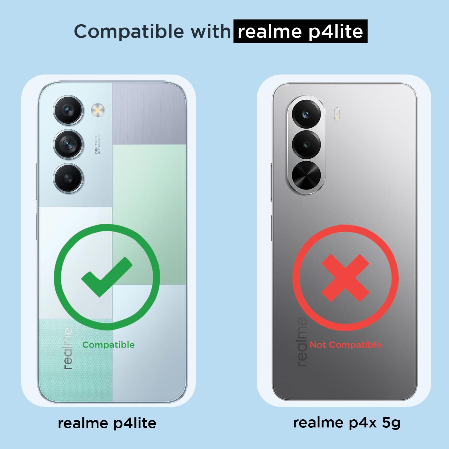 Pikkme transparent mag-safe MagSafe mobile cover for Realme P4 Lite 5G – photo 4