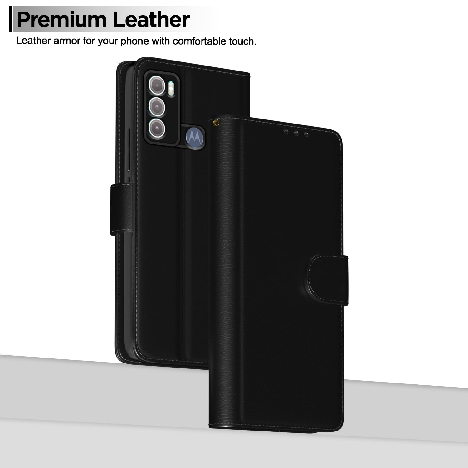 Pikkme Moto G60/G40 Fusion Wallet black wallet flip cover – photo 2