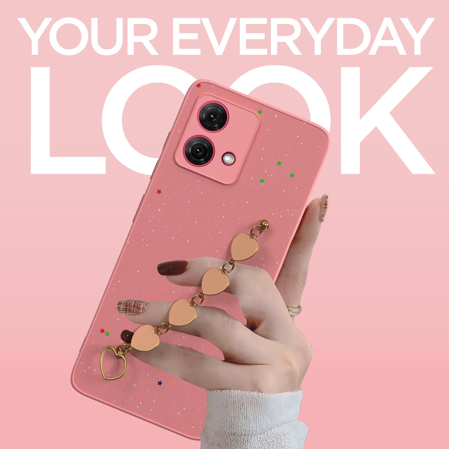 Moto G84 5G back cover in pink by Pikkme – photo 2
