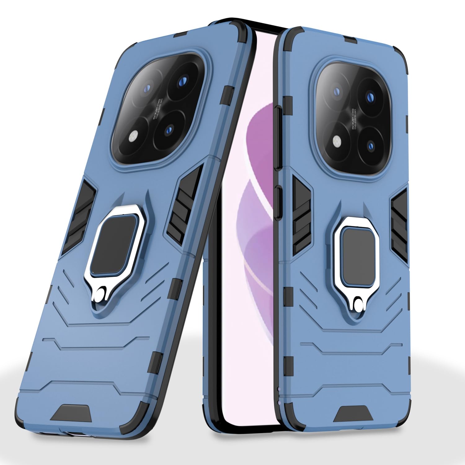 Redmi Note 14 Pro Plus 5G D5 Tough Armor mobile cover in blue by Pikkme