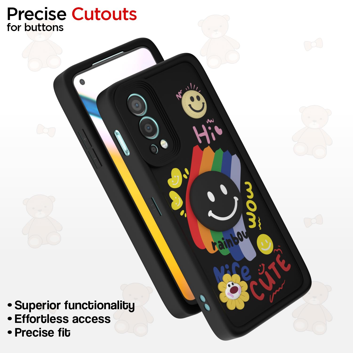 Pikkme OnePlus Nord 2 5G Soft Silicone black mobile cover – photo 6