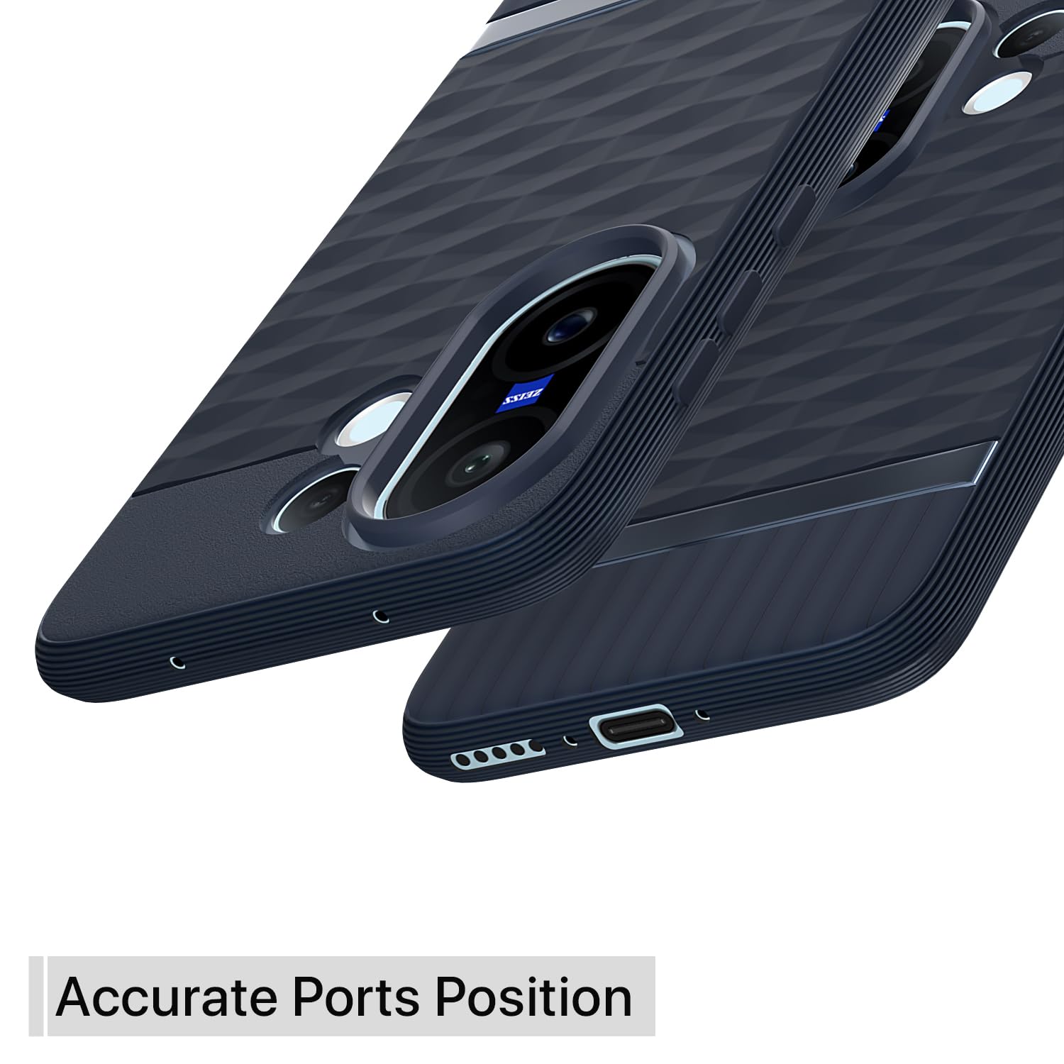 Pikkme blue Silicone phone cover for Vivo X200 FE 5G – photo 4