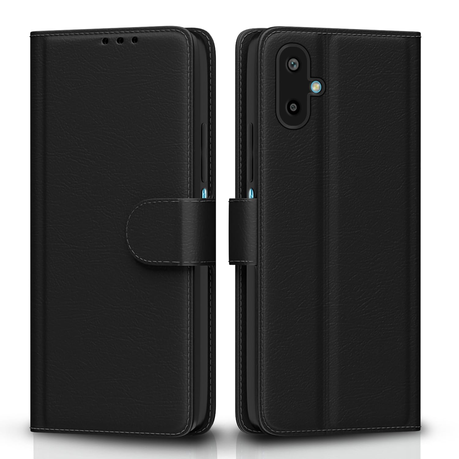 Pikkme Samsung Galaxy F06 5G / M06 5G Vintage Flip Cover (Black)