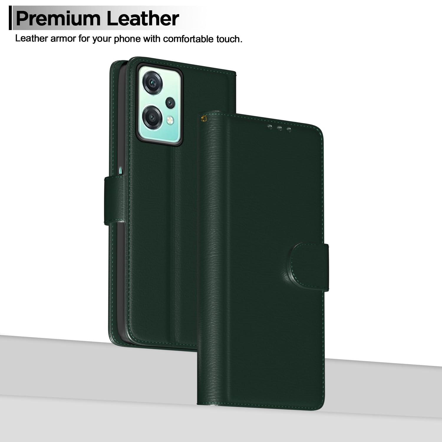 Green mobile flip cover for OnePlus Nord CE 2 Lite 5G – Pikkme – photo 2