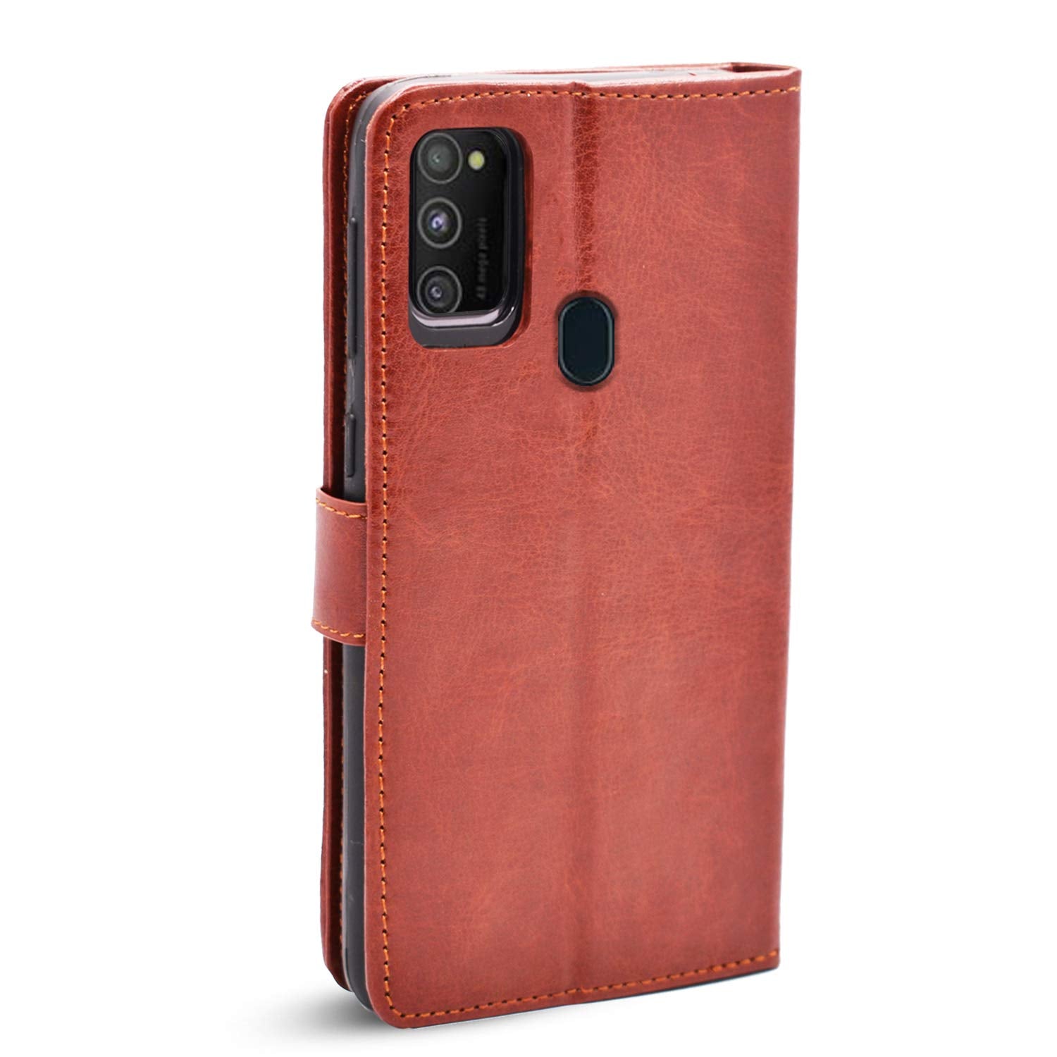 Pikkme Samsung Galaxy M21 Vintage Flip Cover (Brown)