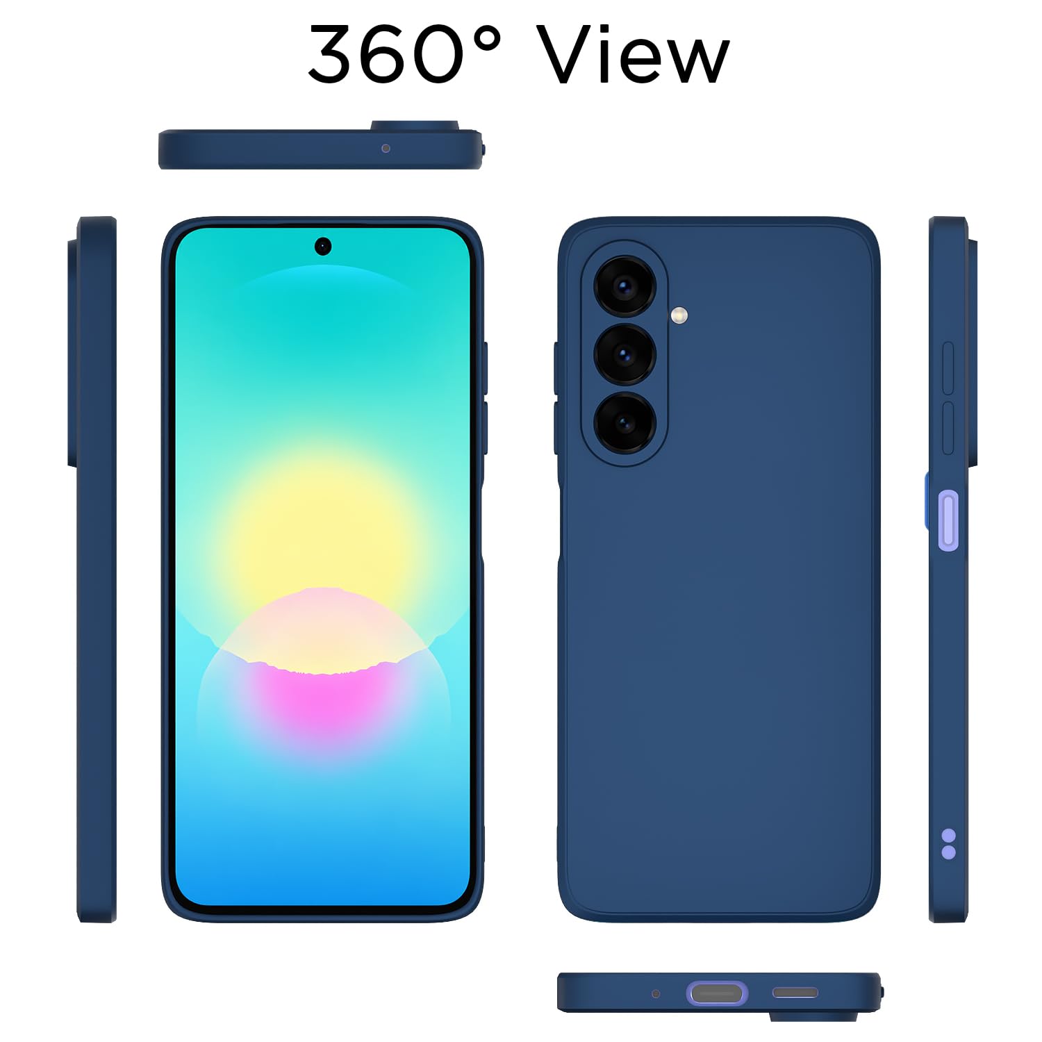 Samsung M47/A27 5G Matte mobile cover in blue by Pikkme – photo 4