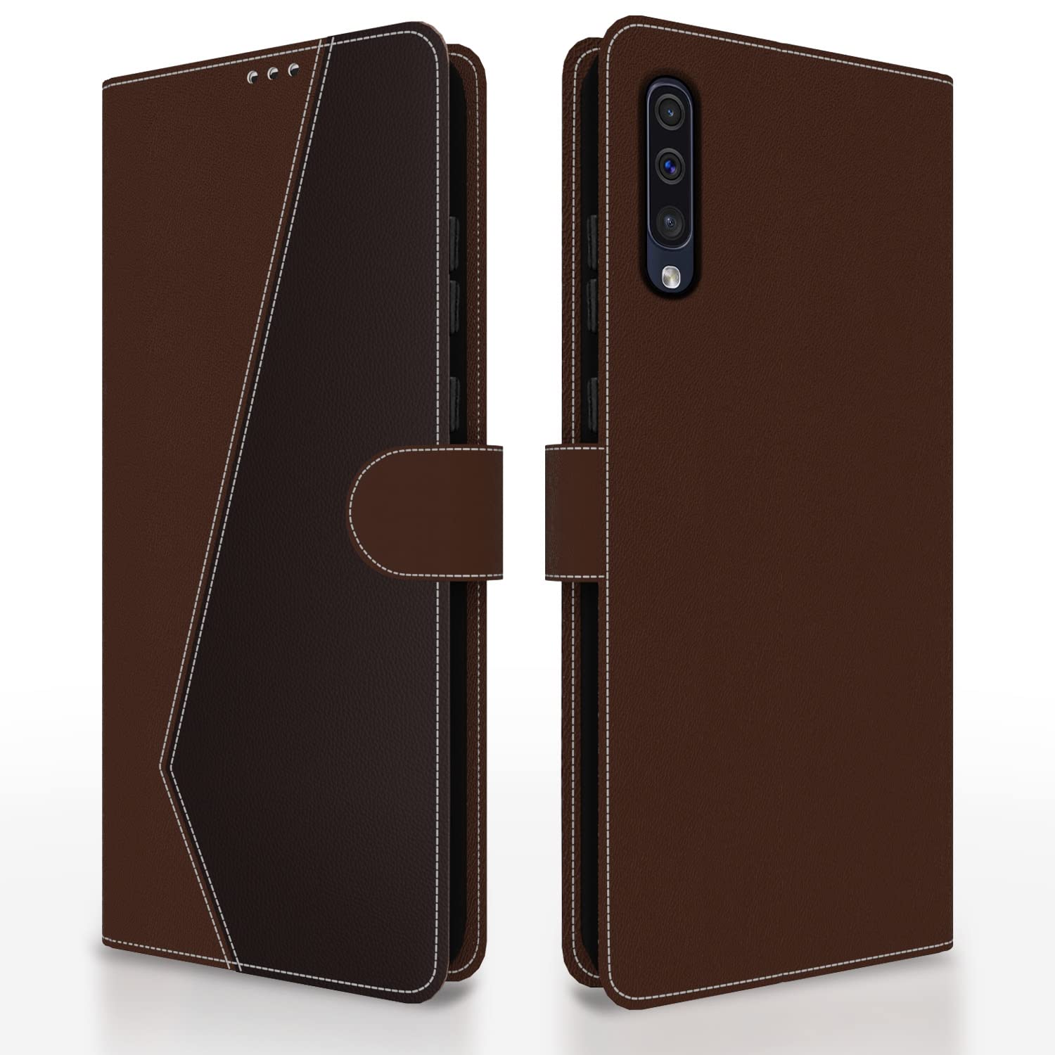 Pikkme Samsung A50/A50s/A30s brown & coffee flip cover